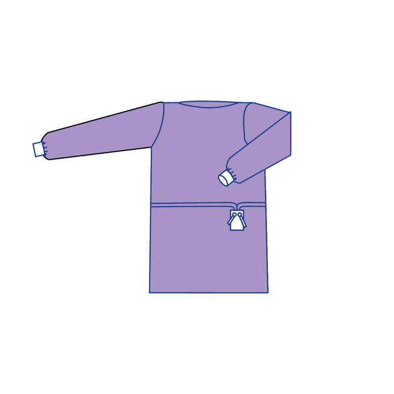 Халат мед.хірург. "Комфорт" Taipan-Рharm стерильний на зав’язках (TPS0910045)